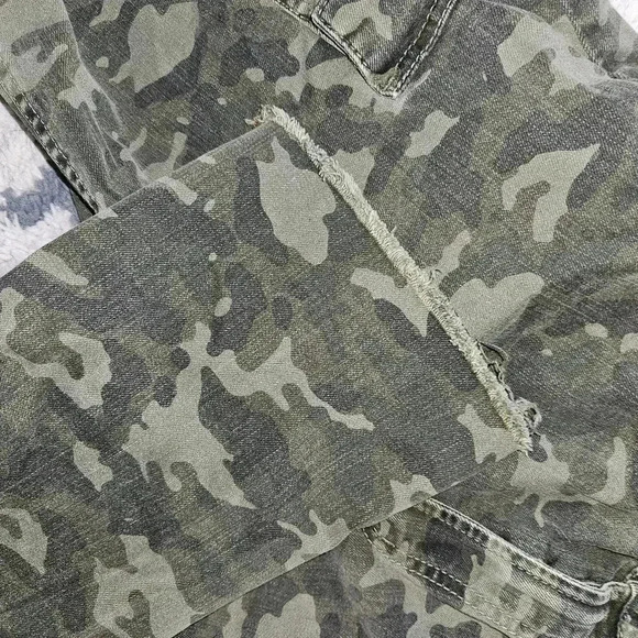 Mango Denim camo cargo pant size 28 - Picture 3 of 6